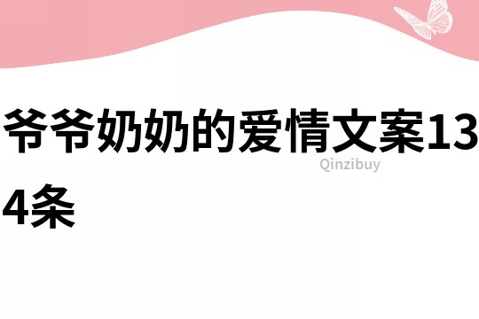 爷爷奶奶的爱情文案134条