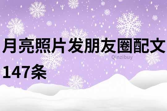 月亮照片发朋友圈配文147条