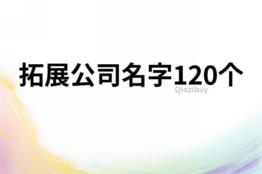 拓展公司名字120个