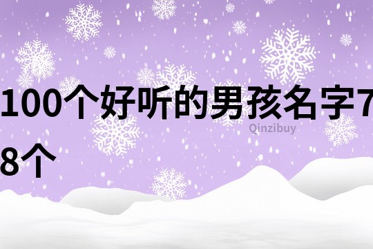 100个好听的男孩名字78个