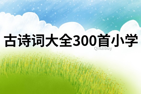 古诗词大全300首小学