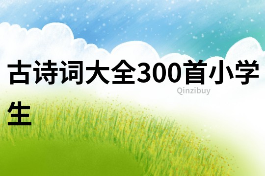 古诗词大全300首小学生