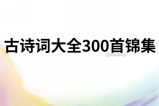 古诗词大全300首锦集