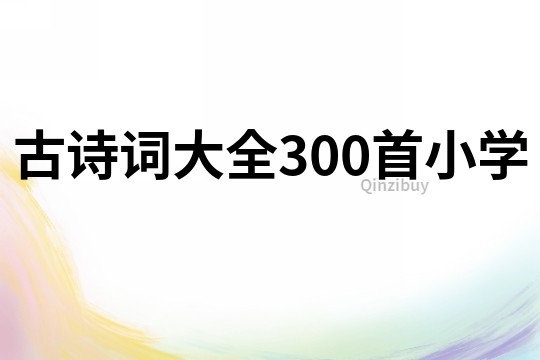 古诗词大全300首小学