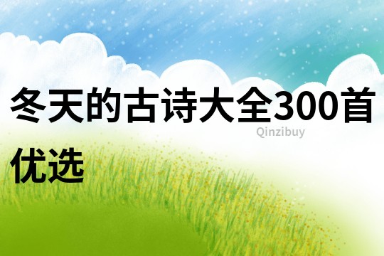 冬天的古诗大全300首优选