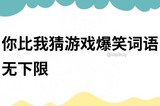 你比我猜游戏爆笑词语无下限