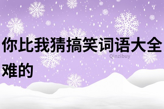 你比我猜搞笑词语大全难的