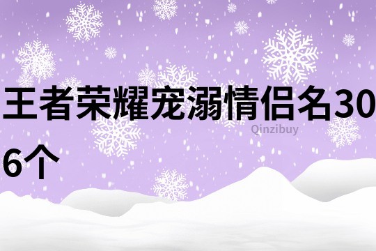 王者荣耀宠溺情侣名306个