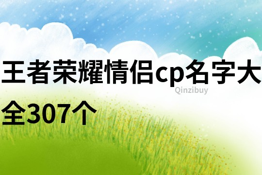 王者荣耀情侣cp名字大全307个