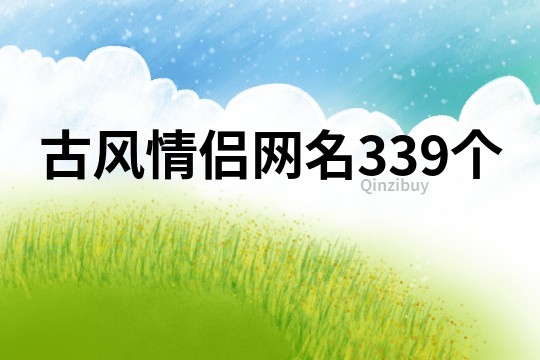 古风情侣网名339个