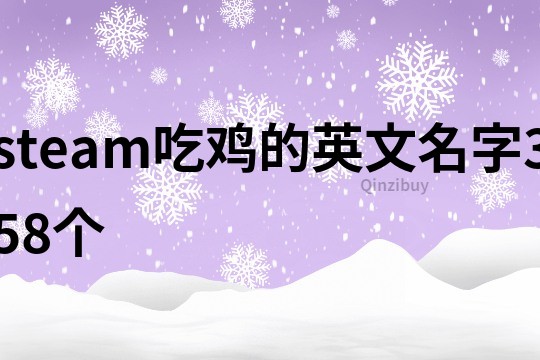 steam吃鸡的英文名字358个