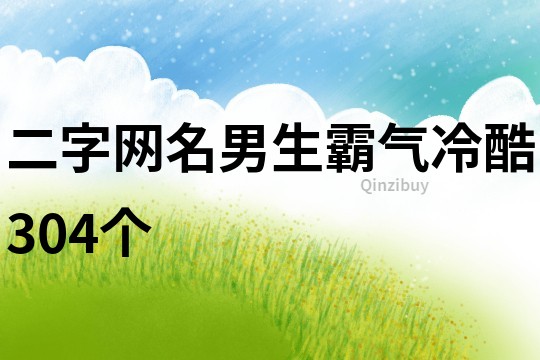 二字网名男生霸气冷酷304个