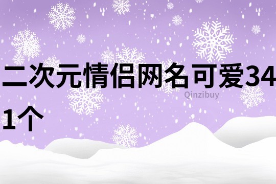 二次元情侣网名可爱341个