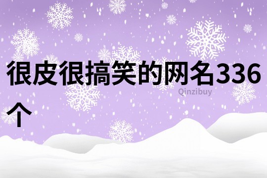 很皮很搞笑的网名336个