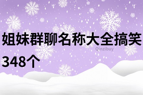 姐妹群聊名称大全搞笑348个