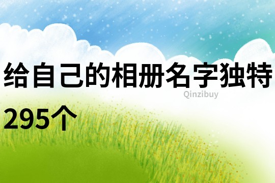 给自己的相册名字独特295个