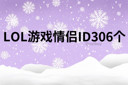 LOL游戏情侣ID306个