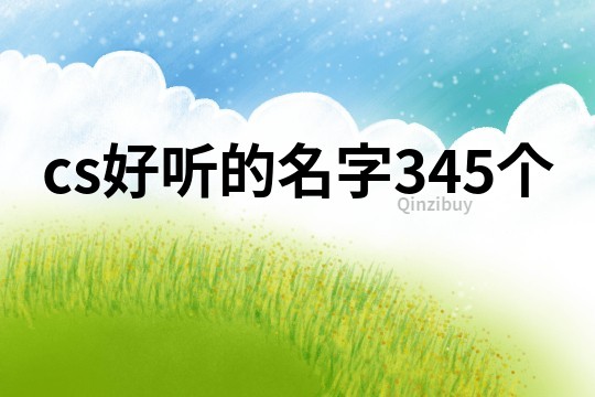 cs好听的名字345个