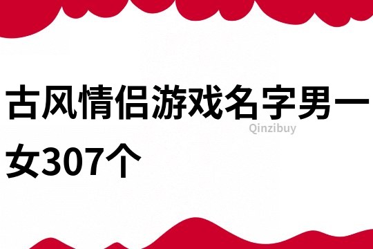 古风情侣游戏名字男一女307个