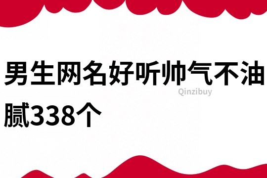 男生网名好听帅气不油腻338个