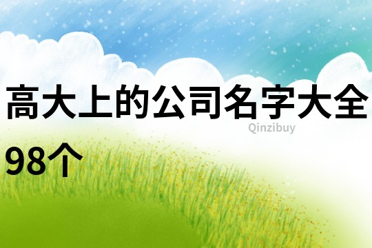 高大上的公司名字大全98个