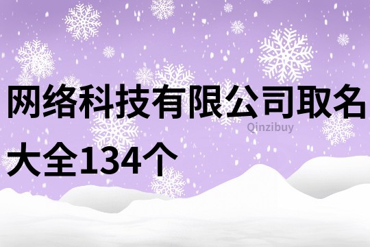 网络科技有限公司取名大全134个