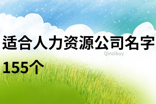 适合人力资源公司名字155个