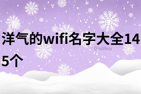 洋气的wifi名字大全145个