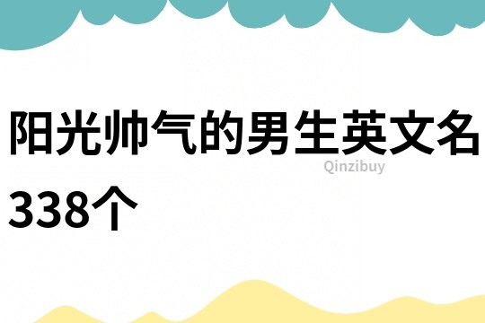 阳光帅气的男生英文名338个