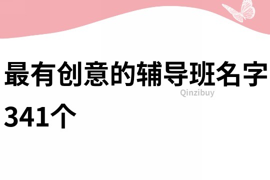 最有创意的辅导班名字341个