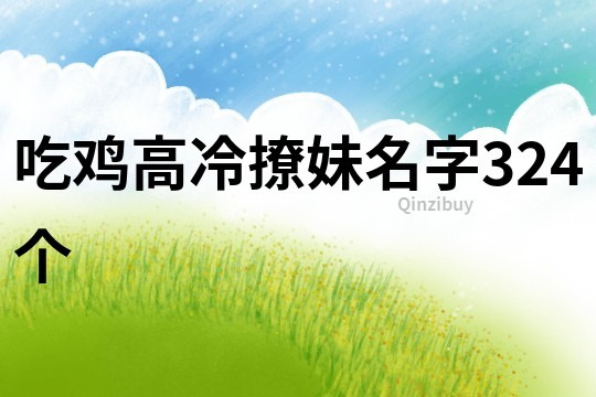 吃鸡高冷撩妹名字324个