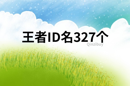 王者ID名327个