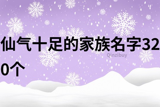 仙气十足的家族名字320个