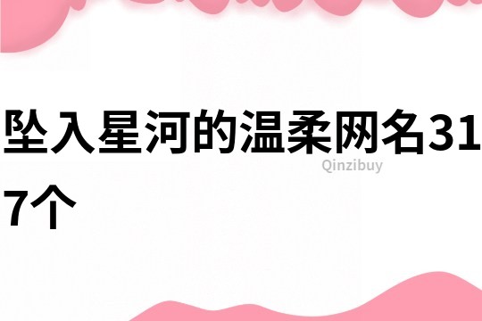 坠入星河的温柔网名317个